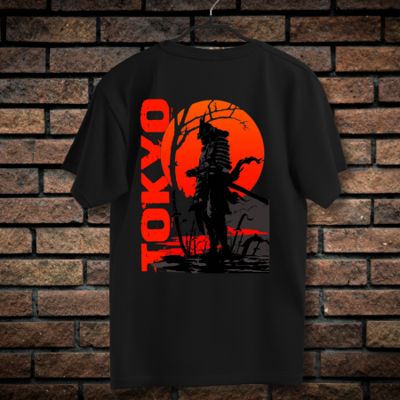 Tricouri personalizate - Tricou Barbati cu Imprimeu Fata-Spate, CXO Tokyo, Bumbac