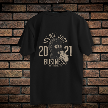 Tricouri Barbati - Tricou Barbati cu Imprimeu Fata-Spate, Just Money, Bumbac