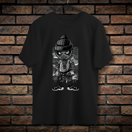 Tricouri cu Imprimeu - Tricou Barbati cu Imprimeu, MC Zombies, Bumbac