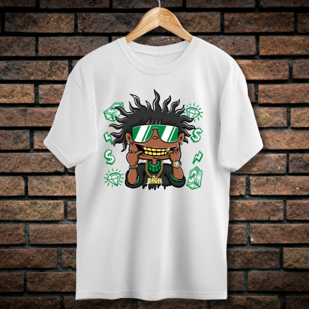 Tricouri Barbati - Tricou Barbati cu Imprimeu, Rich, Bumbac