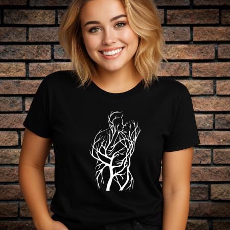 Tricouri Femei - Tricou Dama cu Imprimeu, LOVE 2, Bumbac