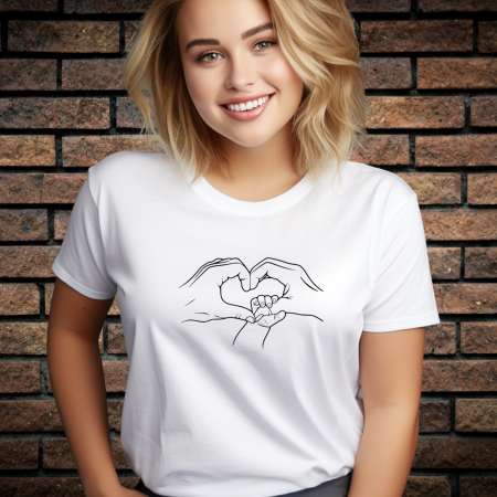 Tricouri Femei - Tricou Dama cu Imprimeu, LOVE 4, Bumbac