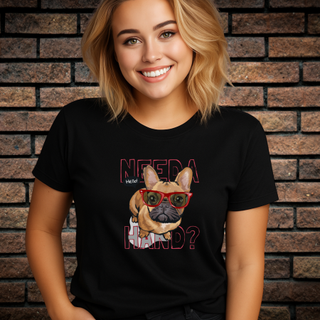 Tricouri Femei - Tricou Dama cu Imprimeu, NEEDA HAND, Bumbac