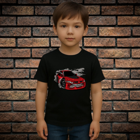 Tricou cu Imprimeu - Tricou Pentru Copii Cu Imprimeu, CAR, Bumbac