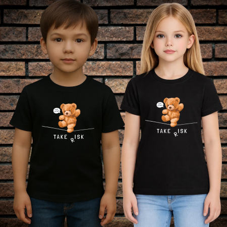 Tricou cu Imprimeu - Tricou Pentru Copii Cu Imprimeu, BEAR 1, Bumbac