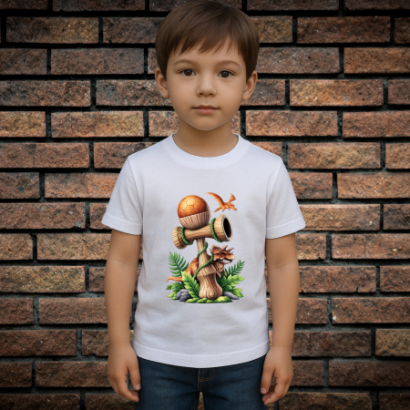 Tricou cu Imprimeu - Tricou Pentru Copii Cu Imprimeu, KENDAMA 2, Bumbac