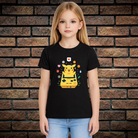 Tricou cu Imprimeu - Tricou Pentru Copii Cu Imprimeu, PIKACHU 4, Bumbac