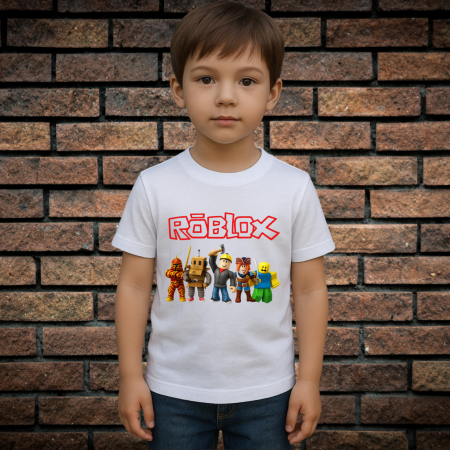 Tricou cu Imprimeu - Tricou Pentru Copii Cu Imprimeu, ROBLOX, Bumbac