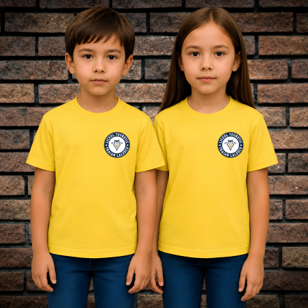 Uniformă Școlară Liceul Teoretic "Traian Lalescu" - Tricou Sport Pentru Copii si Adolescenti, Galben, cu Imprimeu, Liceul Teoretic "Traian Lalescu"