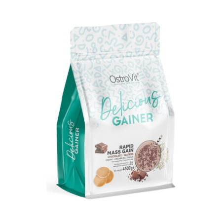 Suplimente nutritive - Delicious Gainer 4500g, pudra, Ostrovit, Mix pentru crestere masa musculara