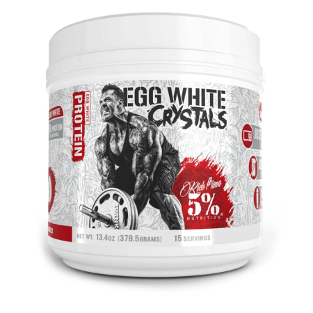 Suplimente nutritive - Egg White Crystals, pudra, 379g, 5% Rich Piana, Pudra proteica din albus de ou