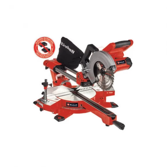 Scule Einhell - Fierastrau circular lemn fara acumulator 210 mm TE-SM 36/210 Li - Solo Einhell, Taiere inclinata 45 ° - 0 °
