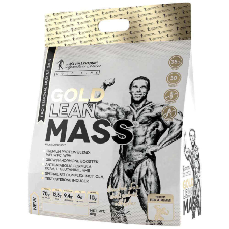 Suplimente nutritive - Gold Lean Mass 6kg, pudra, Kevin Levrone, Mix pentru crestere masa musculara