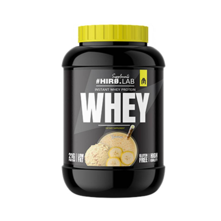 Suplimente nutritive - Instant Whey Protein pudra, 2kg, Hiro Lab, Concentrat proteic din zer pentru crestere masa musculara