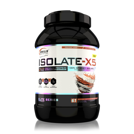 Suplimente nutritive - ISOLATE-X5® 2000g, pudra, Genius Nutrition, Proteina din zer izolat