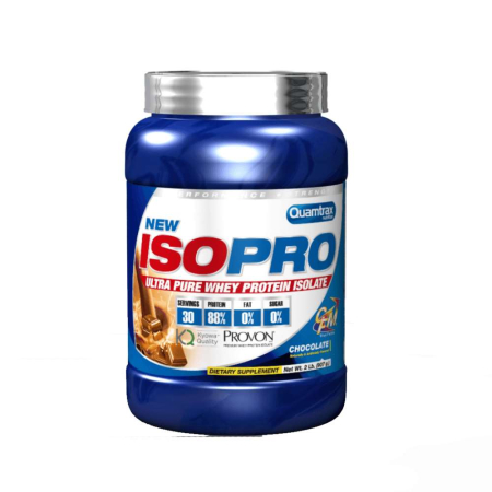 Suplimente nutritive - IsoPro 907g, pudra, Quamtrax, Izolat proteic din zer