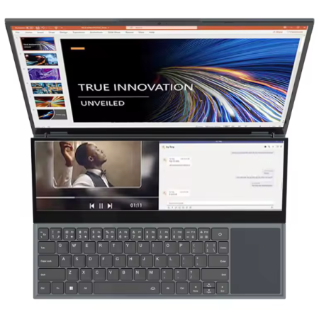 Laptopuri - Laptop 16" + 14" Dual Screen Dacyexpress DS16, 512GB SSD, 16 GB RAM DDR4, i7-9750H 6 cores, UHD Graphics, Windows 11