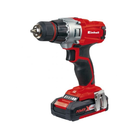 Scule Einhell - Masina de gaurit si insurubat fara fir Einhell Power X-Change TE-CD 18/2 Li Kit, 18 V, 2x1,5 Ah, 44 Nm