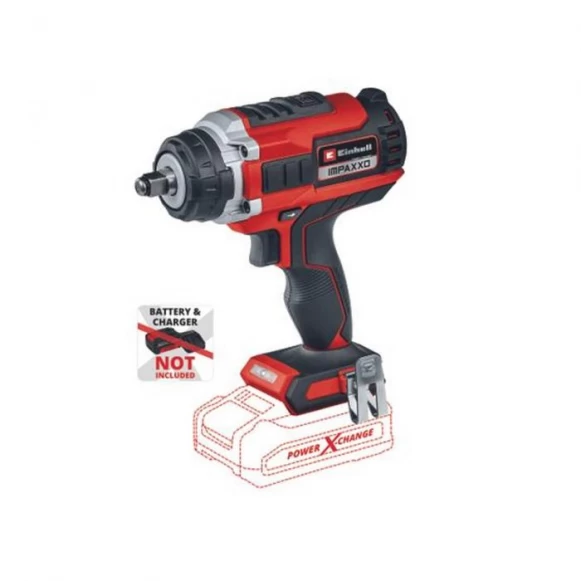 Scule Einhell - Masina de insurubat (cu tubulare 1/2" si biti) impact fara acumulator 18V IMPAXXO 18/400 Einhell