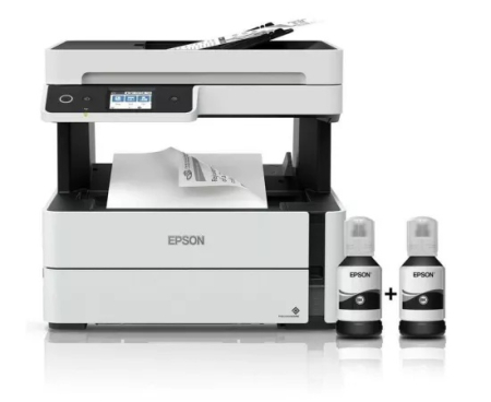 Imprimante  - Multifunctional Inkjet monocrom EPSON EcoTank M3170, Duplex, ADF, Wireless, Retea, A4, alb