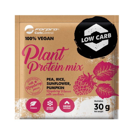 Suplimente nutritive - Plant Protein Mix, Pudra, 30g, ForPro, Amestec pentru pudra proteica din plante