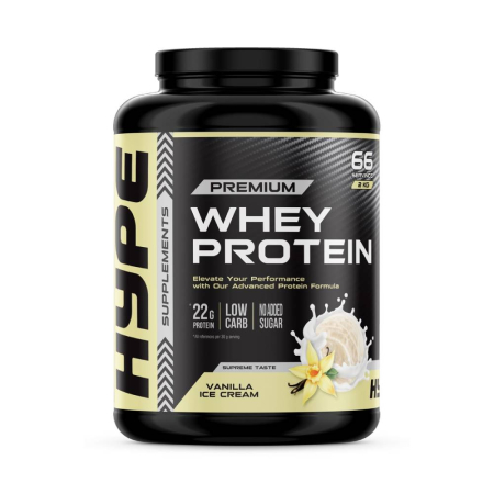 Suplimente nutritive - Proteina din zer Premium pudra, 1kg, Hype Supplements, Supliment crestere masa musculara