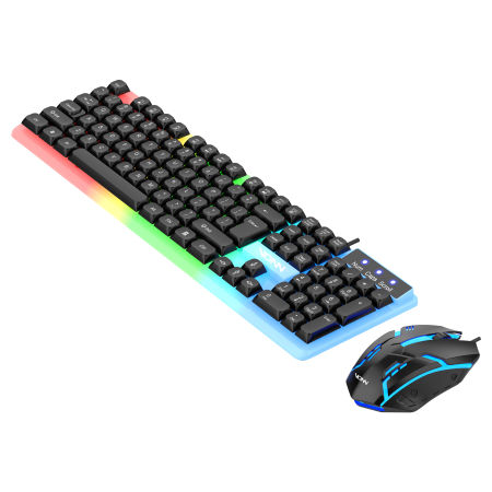 Tasttura Gaming VONN 104 cu fir RGB Backlight + mouse [1]