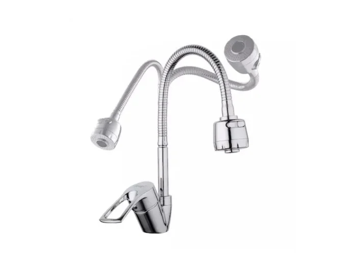 Baterie Lebada flexibila Chiuveta Bucatarie, Cromat [3]