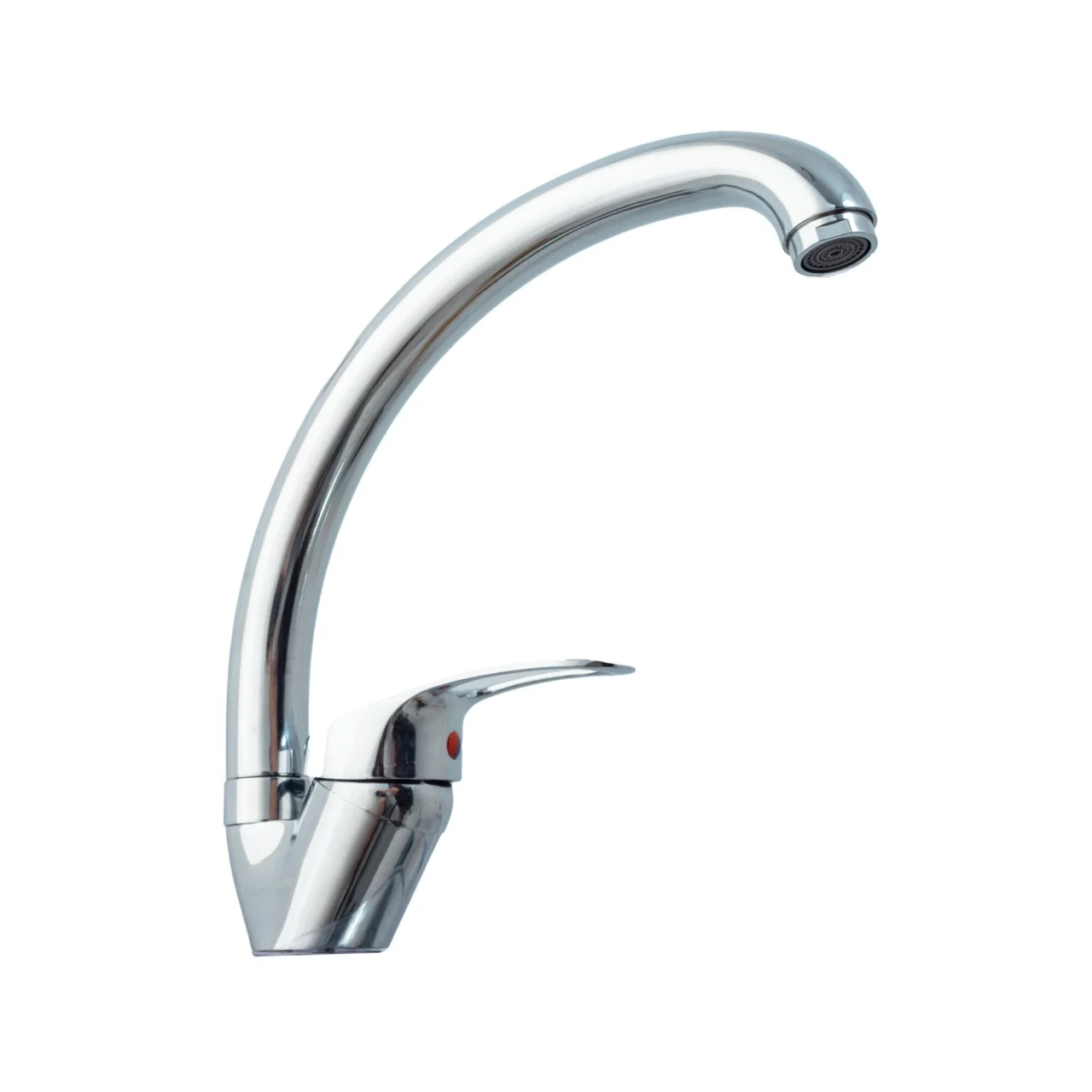 Baterii bucatarie - Baterie bucatarie, tip lebada, pipa mobila, crom