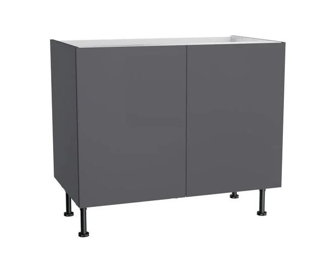 Mobilier bucatarie - Set Masca Chiuveta Antracit 80 cm X 50 cm X 80 cm, chiuveta inox, baterie tija lunga si sifon scurgere