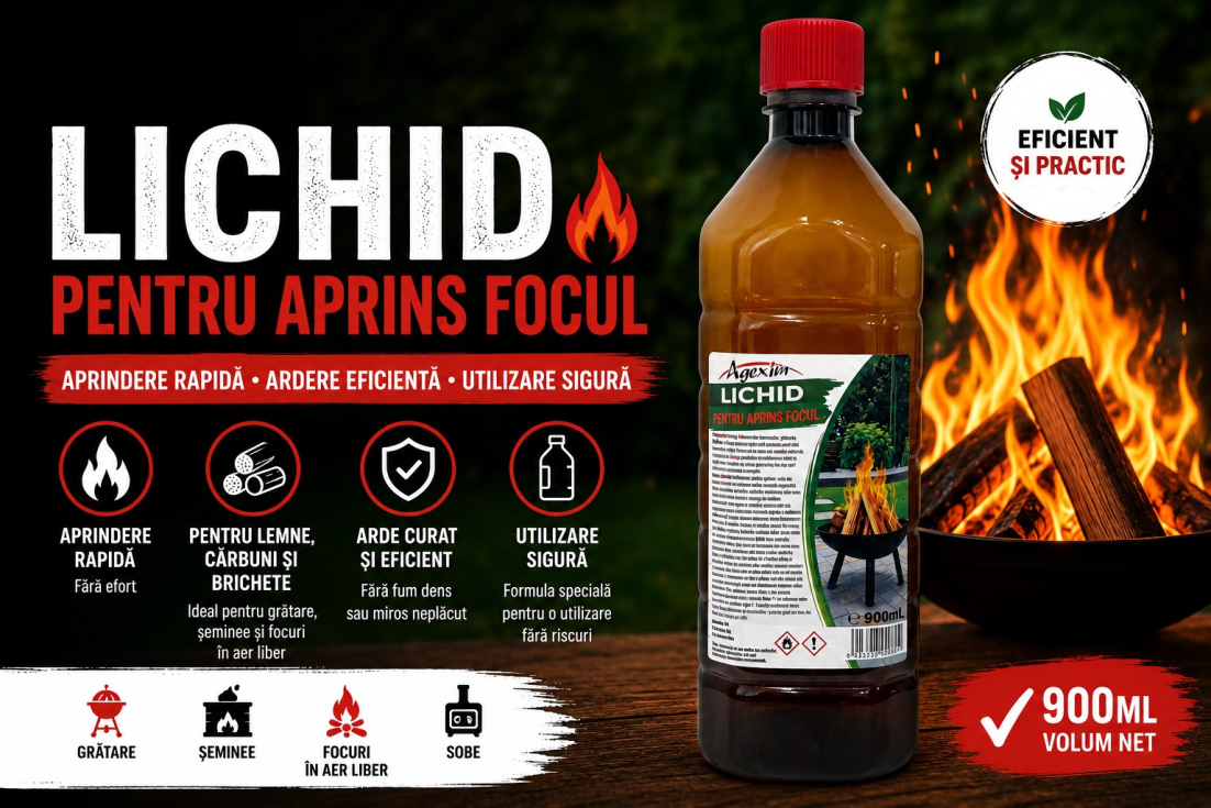 Lichid aprins focul