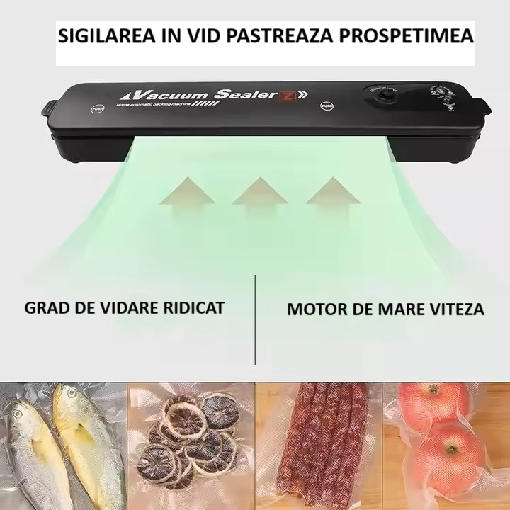 Aparat de Vidat Alimente – 35x6 cm, cu 10 Saci Inclusi [7]