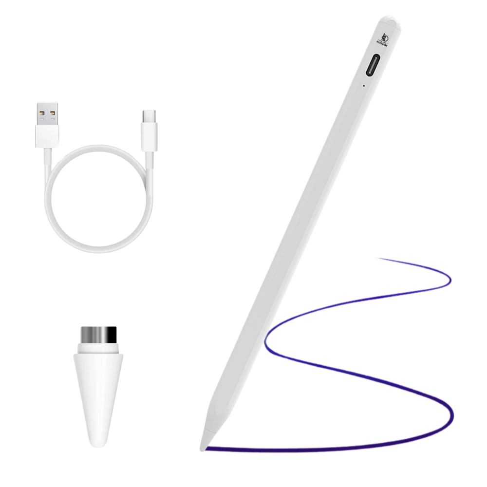 Stylus Pen Ipad universal compatibil cu orice dispozitiv, fara a necesita conectivitate bluetooth, Daismart, P3 Pro 2024, stilou digital cu precizie inalta, compatibil Android & Apple, incarcare tip C [1]