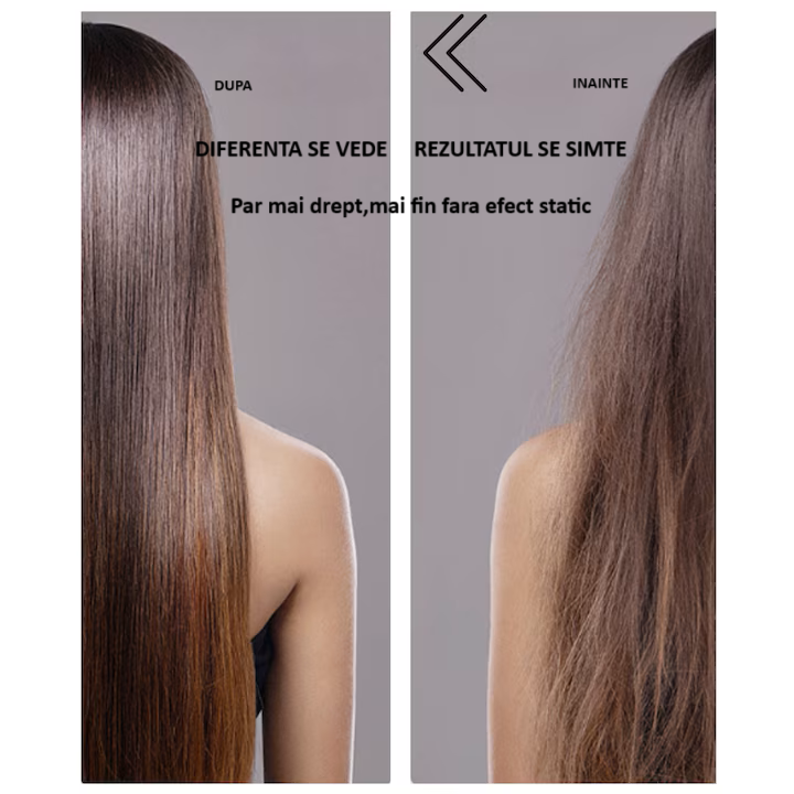 Uscător de păr Daismart, 1600W, tehnologie ionizare, 3 trepte temperatură, argintiu [7]