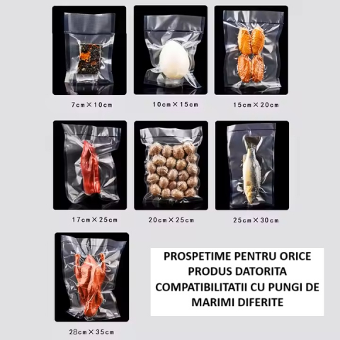 Aparat de Vidat Alimente – 35x6 cm, cu 10 Saci Inclusi [4]