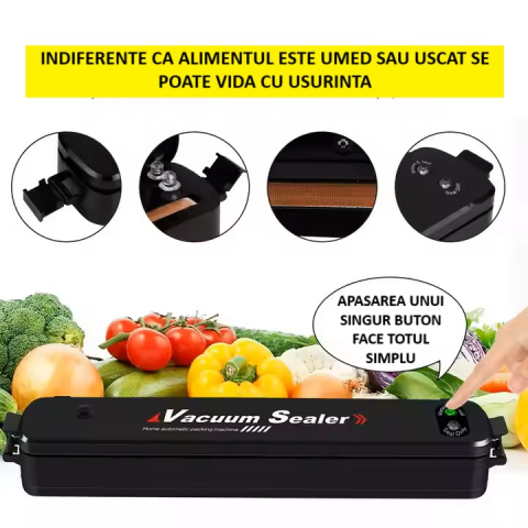Aparat de Vidat Alimente – 35x6 cm, cu 10 Saci Inclusi [5]