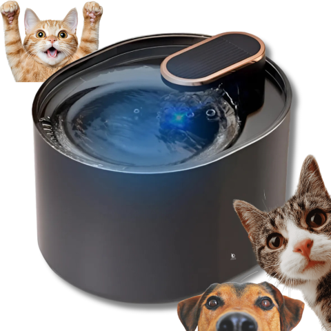 Accesorii animale de companie - Fantana de Apa pentru Pisici si Caini, DAISMART, Dispenser automat pentru Animale, Filtru de Carbune Activ, Purificare si Filtrare Apa, Indeparteaza Mirosul, Imbunatateste Calitatea Apei, Ultra-Silent