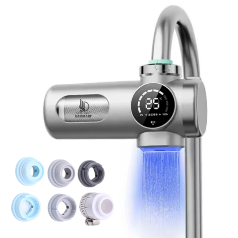 Casa, Gradina & Bricolaj - Filtru de Apa Inteligent cu Ecran Digital Daismart©, montare pe chiuveta, sistem de purificare in 8 etape, tehnologie fara alimentare, sterilizare UV, afisaj temperatura si durata filtrului, ultrafilt