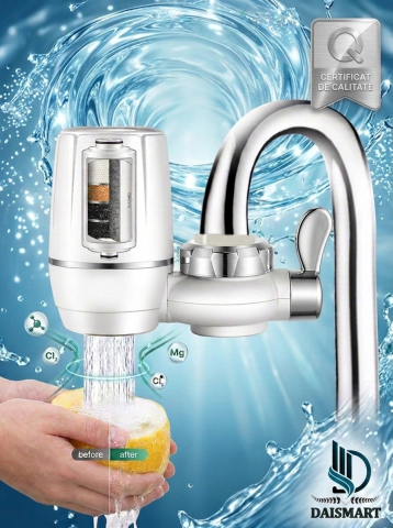 Casa, Gradina & Bricolaj - Filtru de apă pentru robinet Daismart, 5 etape de filtrare, cu adaptoare incluse