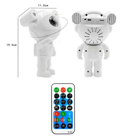 Proiector Astronaut cu LED 20cm,Cap Magnetic, Lumini Multicolore si Telecomada , Incarcare USB [2]
