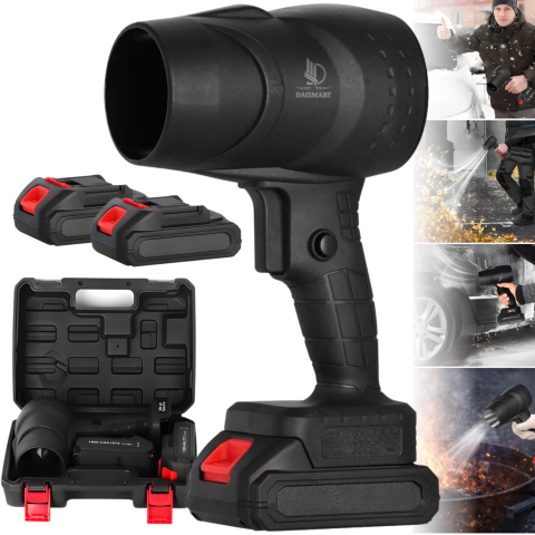 Casa, Gradina & Bricolaj - Suflanta turbo Pro, motor brushless 130.000 RPM, putere 1050W, jet de aer puternic, 2 acumulatori 48V inclusi, valiza transport, autonomie pana la 25 ore, negru