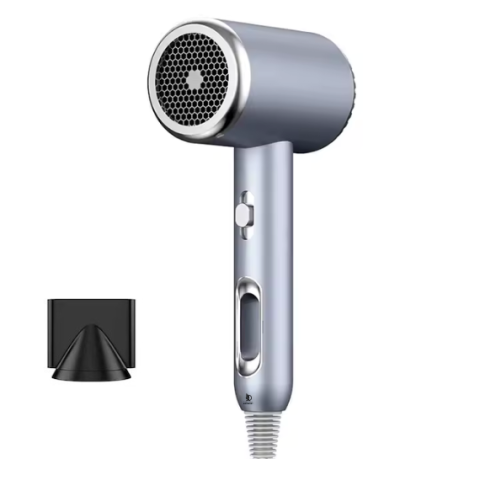 Uscatoare de par - Uscător de păr Daismart, 1600W, tehnologie ionizare, 3 trepte temperatură, argintiu