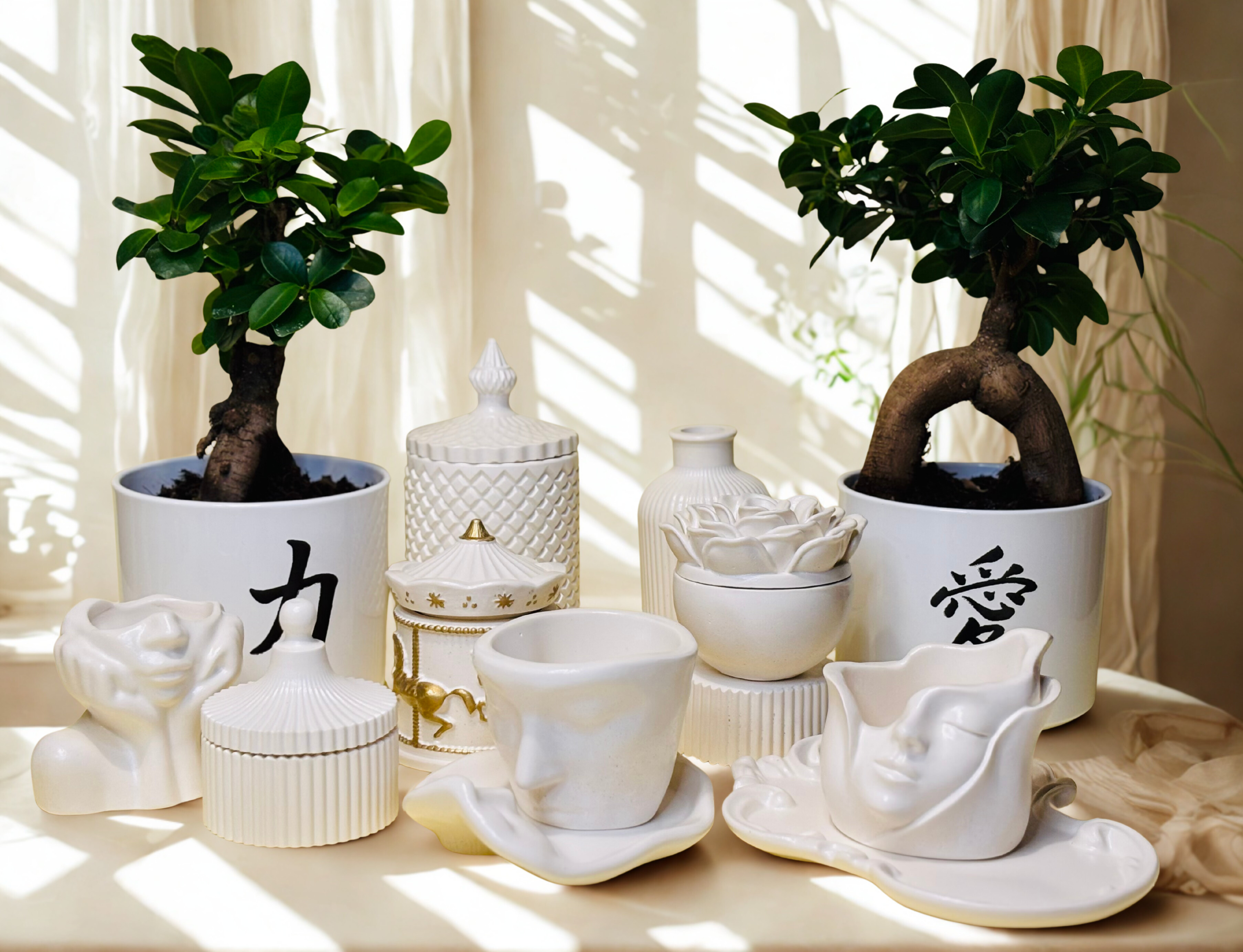 Eleganta modelata în ceramica.