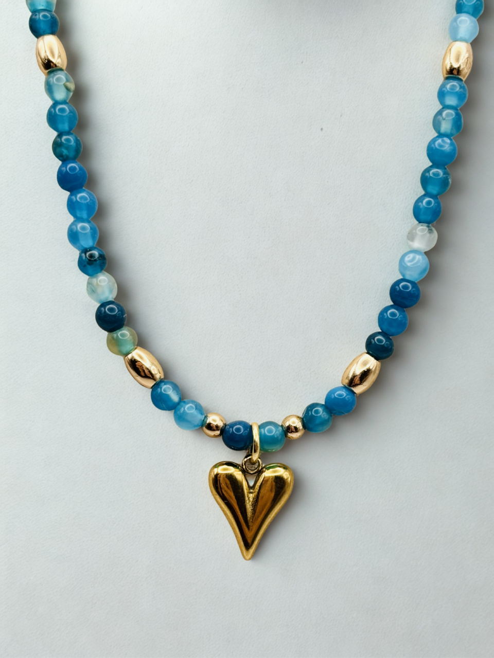 Colier “Blue Heart Glow” [3]