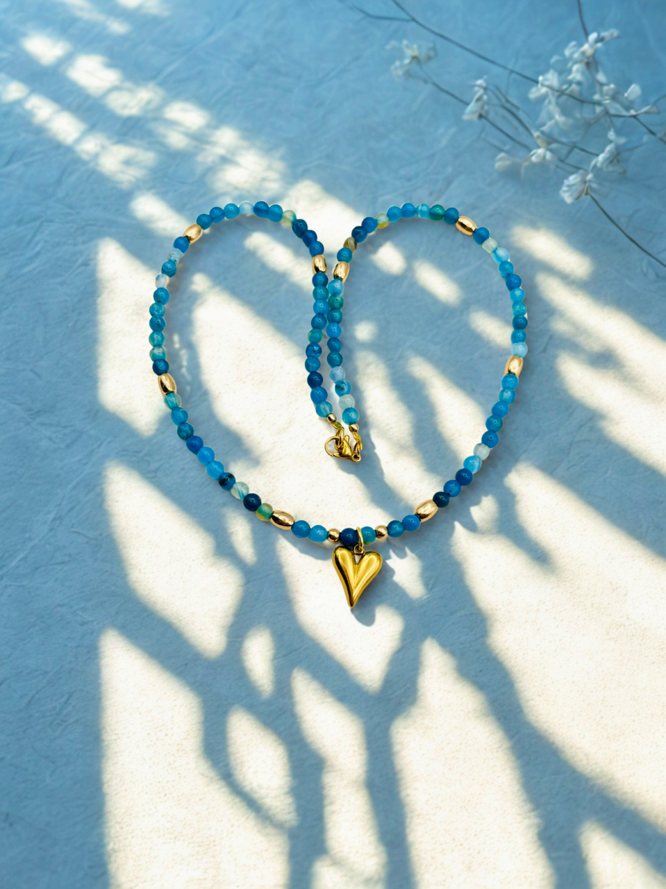 Colier “Blue Heart Glow” [2]