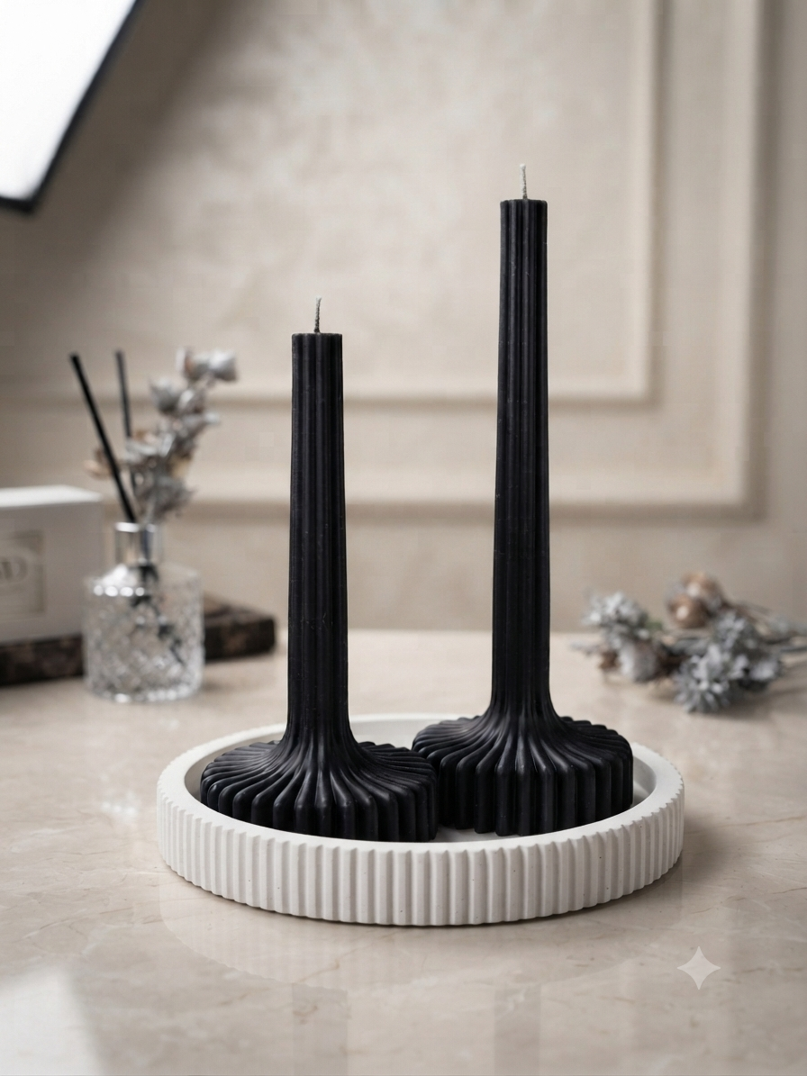 Lumânare Sculpturală Élancée din Ceară Naturală de Soia [3]