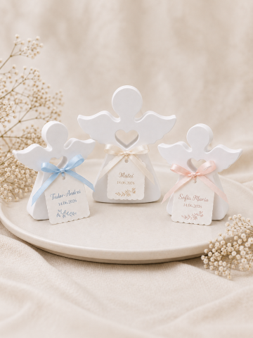 Marturii Personalizate - Mărturie ceramică Înger Serafim personalizată | Dali Craft