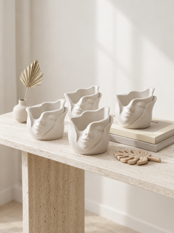 Ceramice decorative - Recipient decorativ handmade „Elysian Muse”