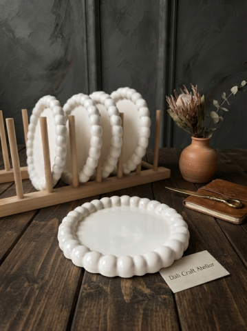 Ceramice decorative - Tava ceramica decorativa - Pearl Bloom