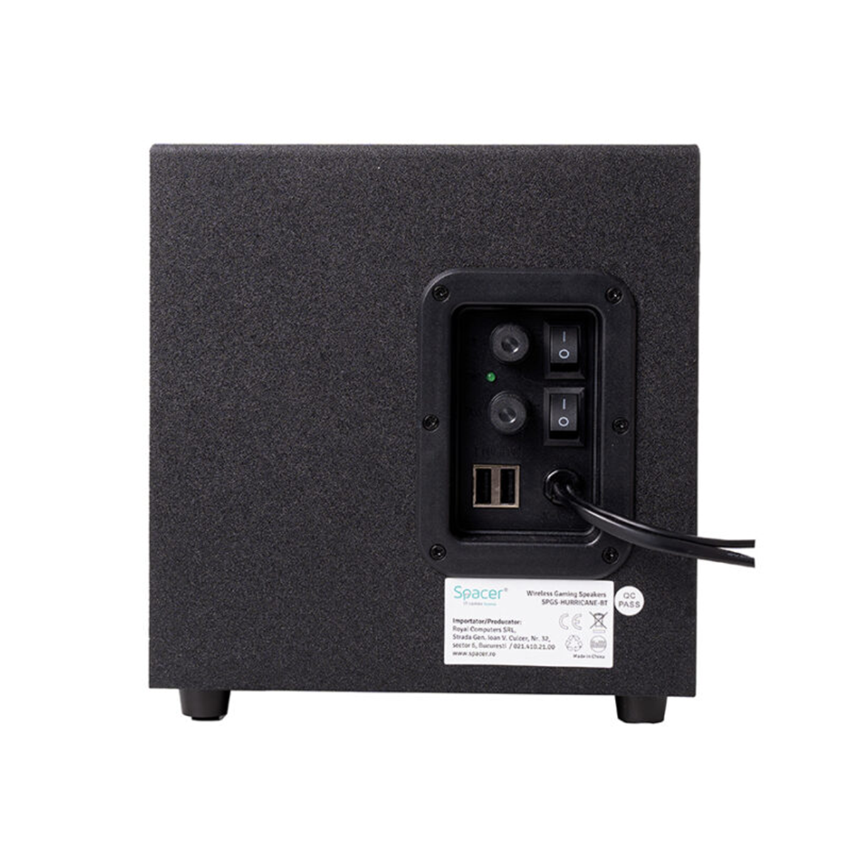 BOXE SPACER Gaming 2.1 Hurricane Bluetooth, Telecomanda RGB SPGS-HURRICANE-BT [3]